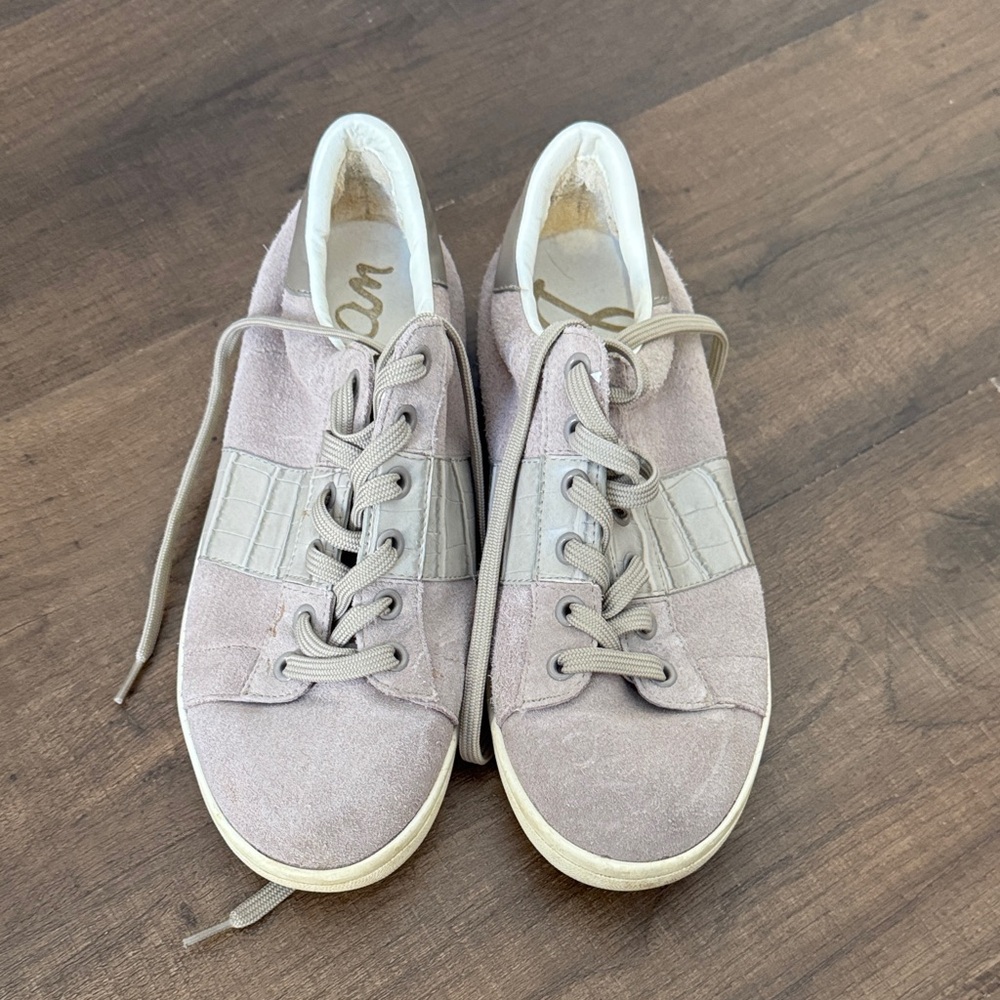 Sam Edelman Blush Suede Sneakers